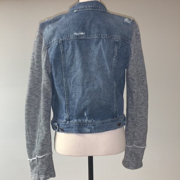 Free People Distressed Jean Jacket Medium - Picture 3 of 7